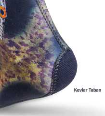 IMROZSUB 7 mm OPENCELL ÇORAP L - MYSTİC BROWN