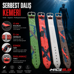İMROZSUB 4 MM KAMUFLAJ MARSİLYA DALIŞ KEMERİ