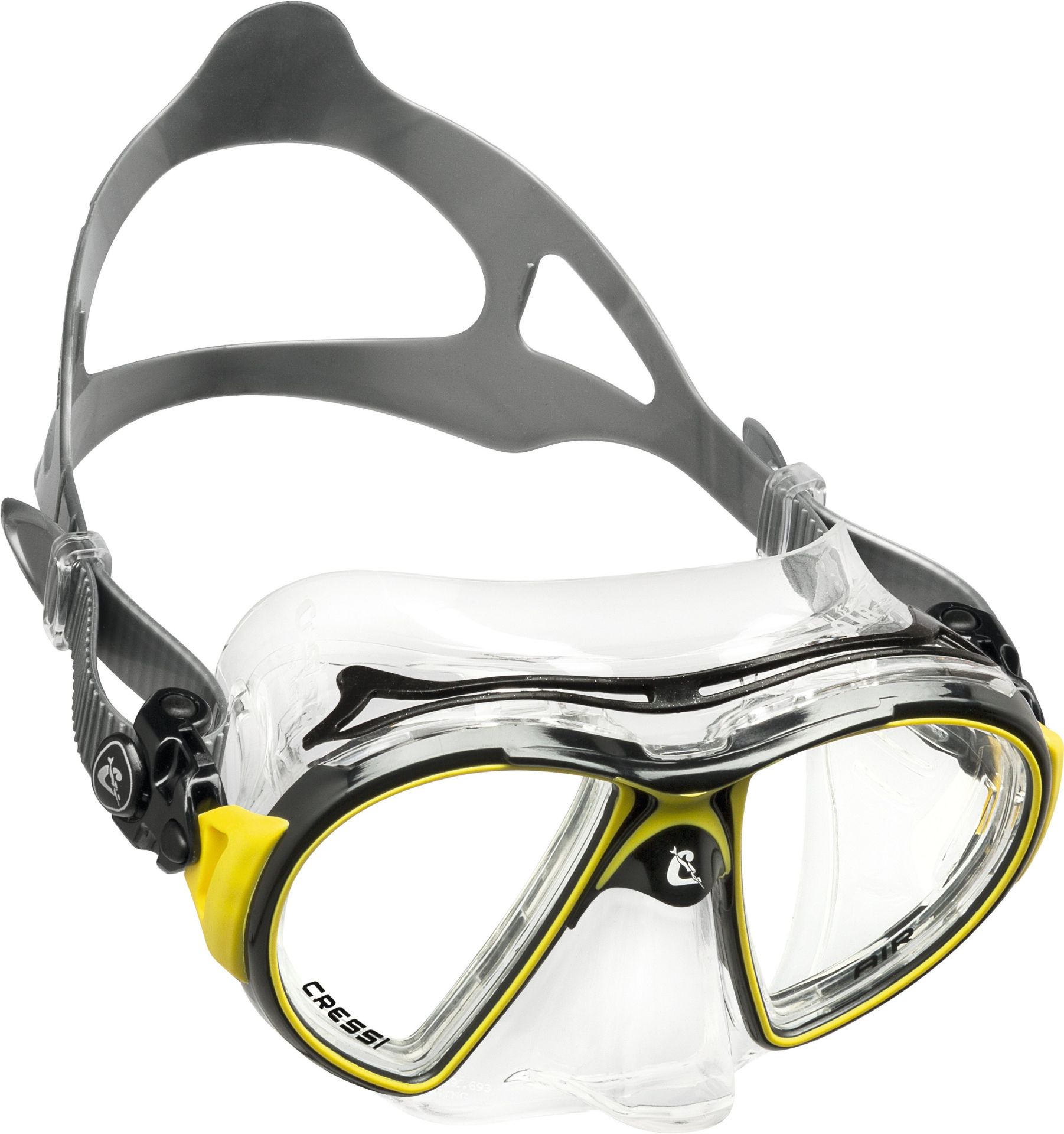 CRESSİ AİR CRYSTAL BLACK/YELLOW DALIŞ MASKESİ