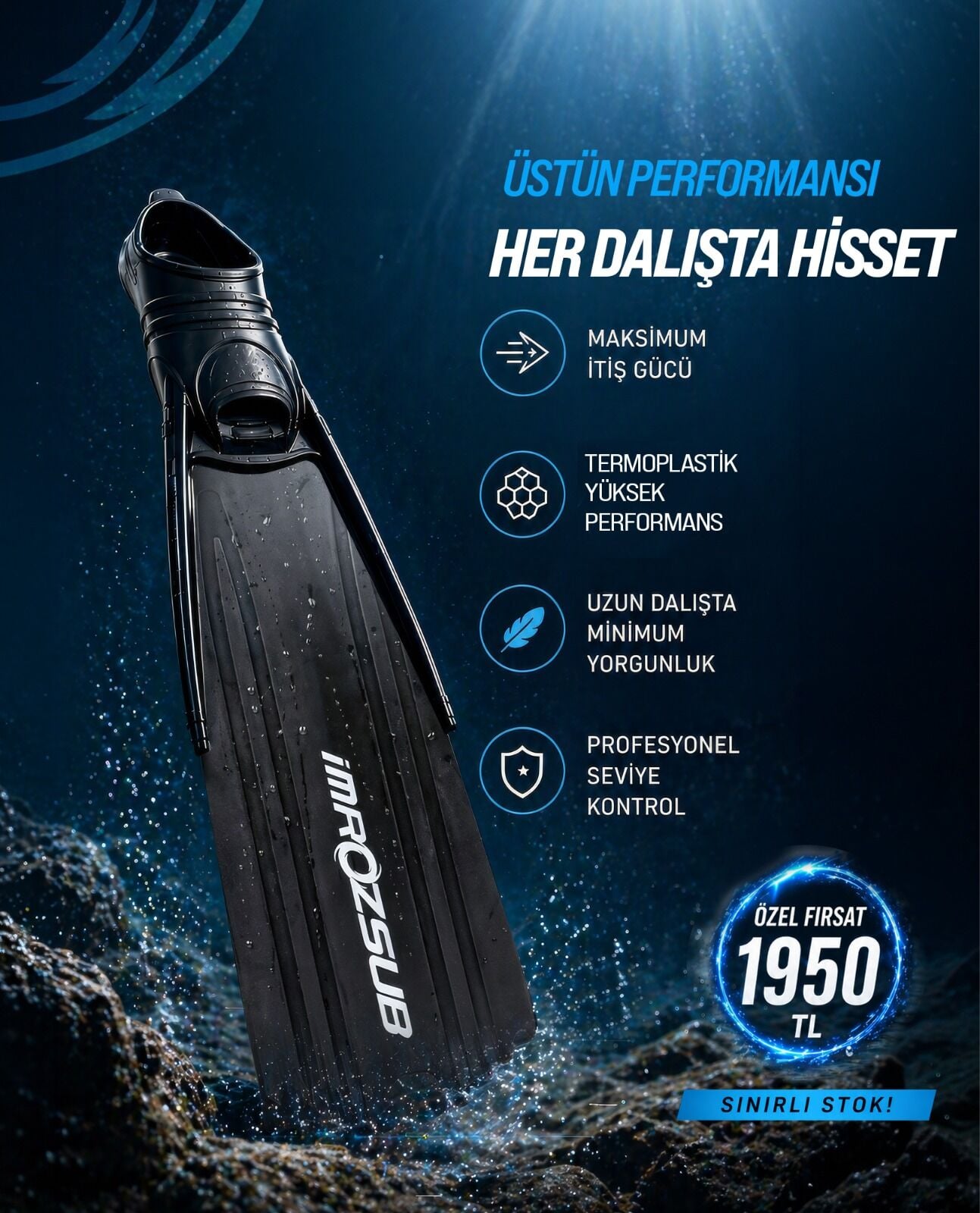 İMROZSUB PLASTİK DALIŞ PALETİ
